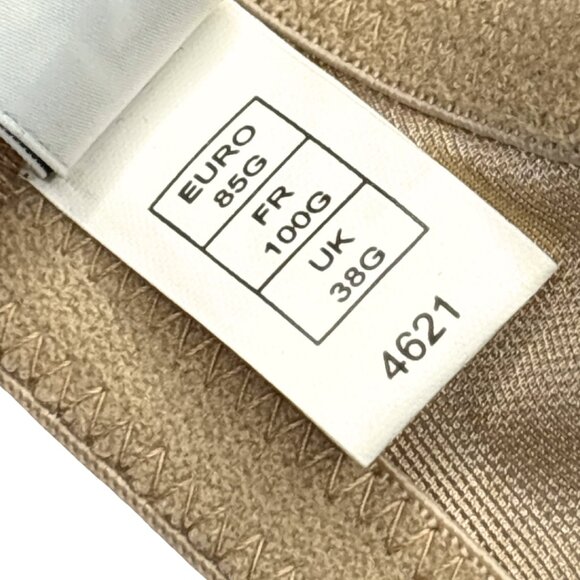 ⭐ NWT Gossard Satin Full-Coverage Underwire Bra • Cappuccino Nude • Multi-Size ⭐ - Picture 6 of 8